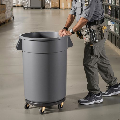 Trash Can Dolly Fit 20 32 44 55 Gallon Containers Round Trash Can