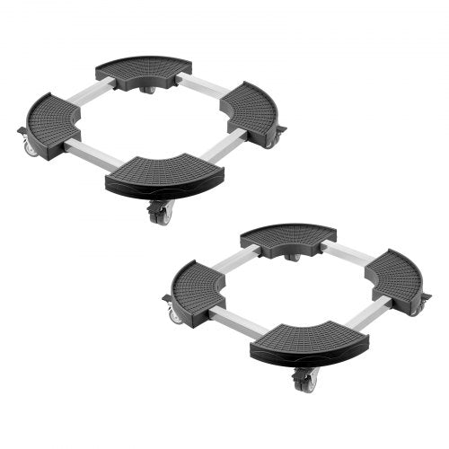Trash Can Dolly with 4 Lockable Wheels 440lbs Weight Capacity 2 Packs