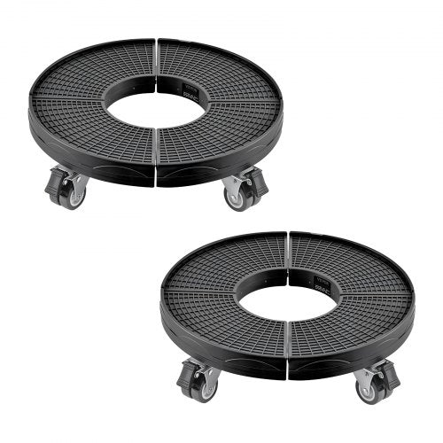 Trash Can Dolly with 4 Lockable Wheels 440lbs Weight Capacity 2 Packs