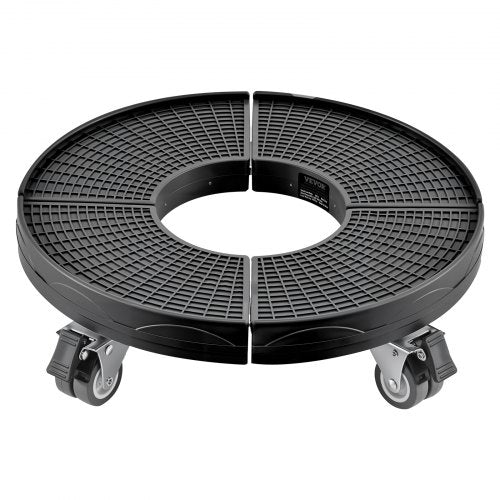 Trash Can Dolly with 4 Lockable Wheels 440lbs Weight Capacity Round Trash