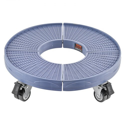 Trash Can Dolly with 4 Lockable Wheels 440lbs Weight Capacity Round Trash
