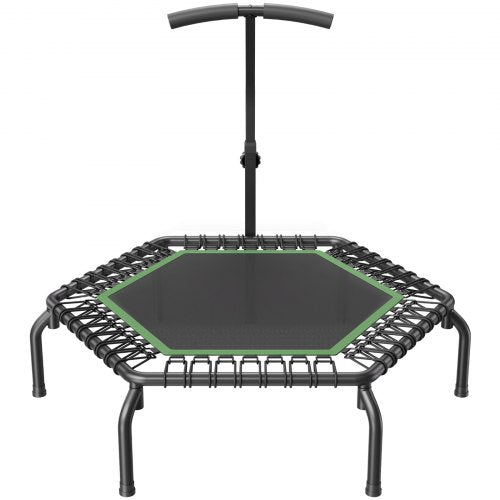 545 Mini Fitness Trampoline Adults Indoor Exercise Rebounder with Handle –