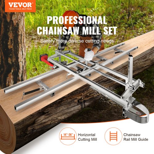 Chainsaw Mill and Rail Mill Guide System Portable Sawmill 1436 Guide