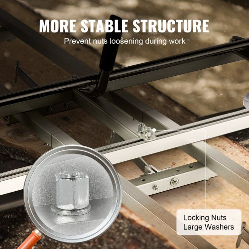 Chainsaw Mill and Rail Mill Guide System Portable Sawmill 1436 Guide