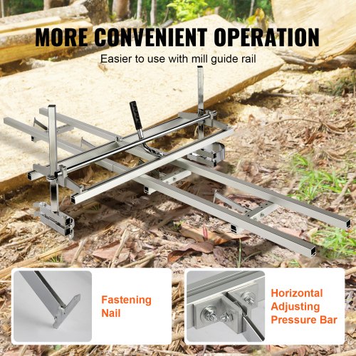 Chainsaw Mill and Rail Mill Guide System Portable Sawmill 1436 Guide