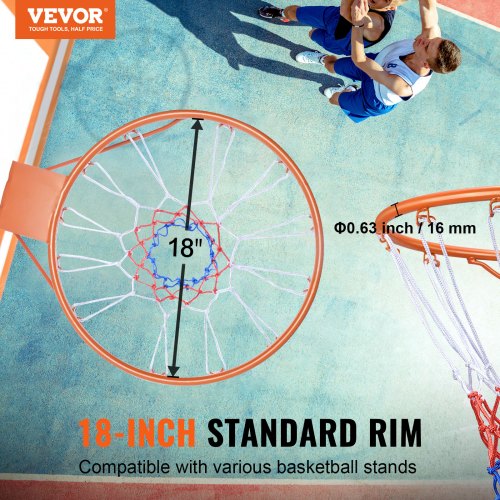 Basketball Rim Wall Door Mounted Basketball Hoop Heavy Duty Q235