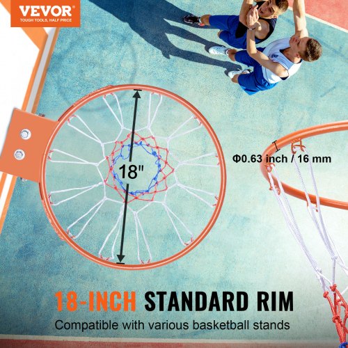 Basketball Rim Wall Door Mounted Basketball Hoop Heavy Duty Q235