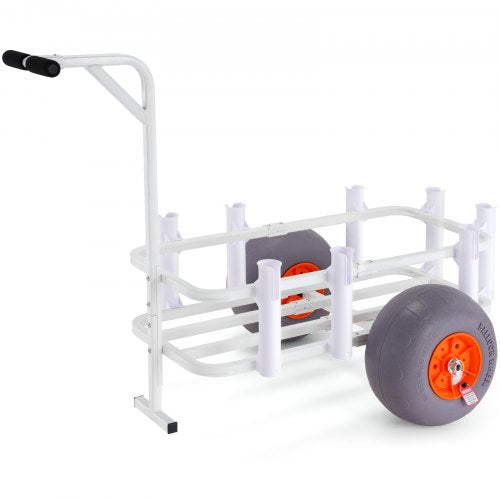 Beach Fishing Cart 300 lbs Load Capacity Fish and Marine Cart with Two 13