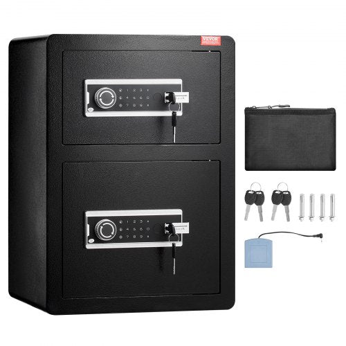 Double Doors 35 cuft Safe Box with Key Lock Password Safe Lock Box with Key Lock