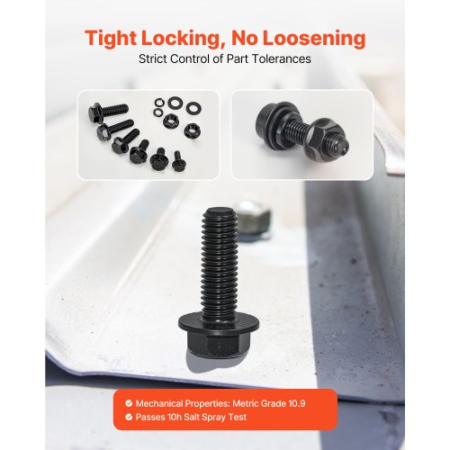 280 Pcs Bolts and Nuts Assortment Kit Metric Machine Screws and Flat