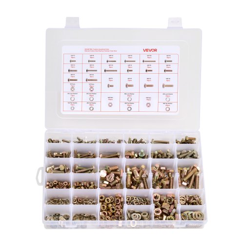 906 Pcs Bolts and Nuts Assortment Kit Metric Machine Screws and Flat