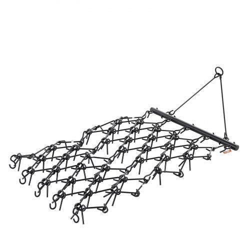 Drag Harrow 4 x 4 ft Durable Chain Harrow with 69 Sharp Teeth Suitable for ATV