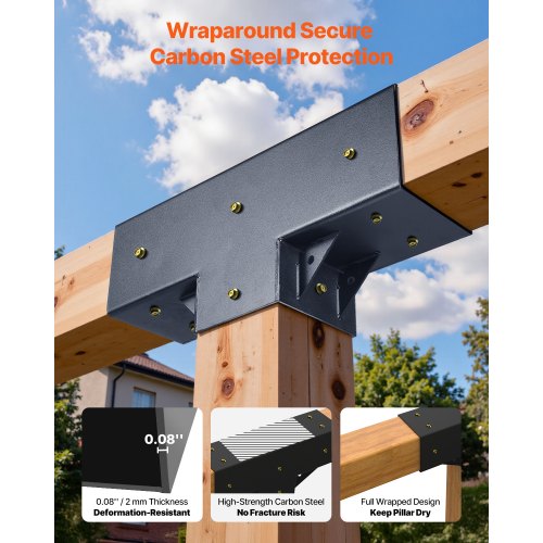 Pergola Kit 2Pack TShaped 4x4 Actual 35x35 Inch 3Way Pergola