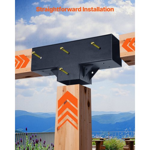 Pergola Kit 4Pack TShaped 4x4 Actual 35x35 Inch 3Way Pergola
