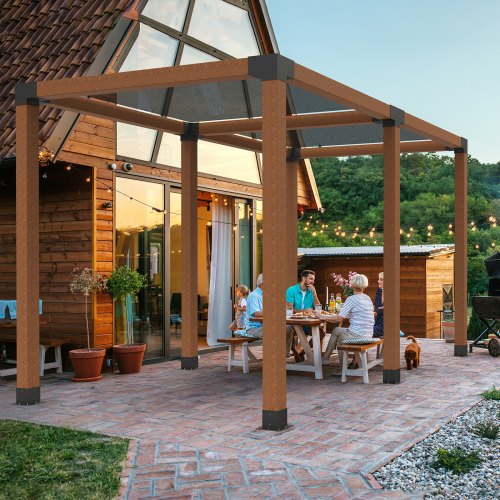 Pergola Bracket Kit 6x6 2pcs 4Way Heavy Duty Corner Bracket Woodworks