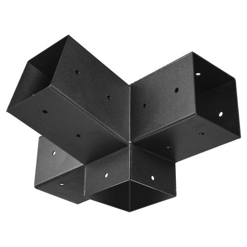 Pergola Kit 4x4 Inch 4Way Slanted Bracket for 35x35 Inch Wood Beams in Actual