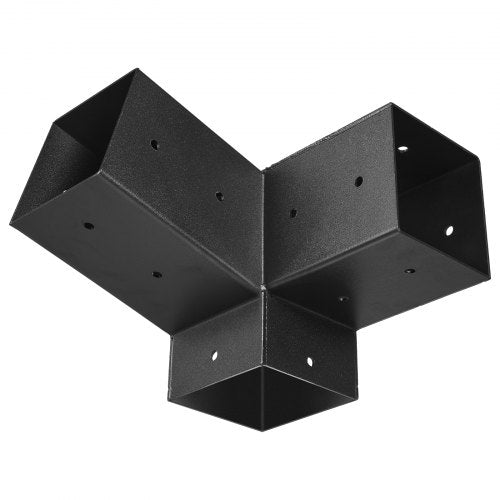 Pergola Kit 4x4 Inch 3Way Slanted Brackets for 35x35 Inch Wood Beams in Actual