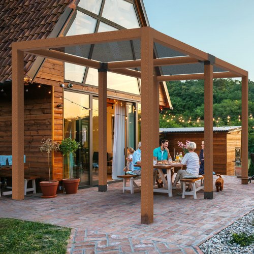 Pergola Bracket Kit 6x6 Inch Inner Size 55x55 2 Pcs 4Way Heavy Duty