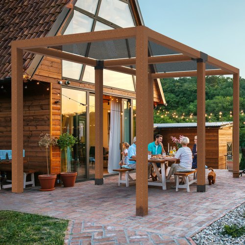 Pergola Bracket Kit 4x4 Inch Inner Size 35x35 2 Pcs 4Way Heavy Duty