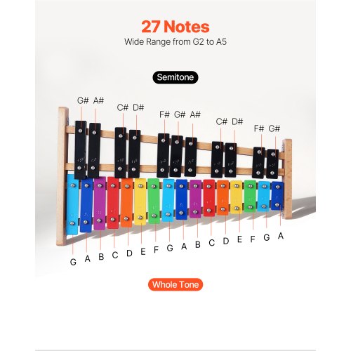 Glockenspiel Xylophone 27 Notes Professional Xylophone Percussion