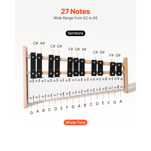 Glockenspiel Xylophone 27 Notes Professional Xylophone Percussion 1