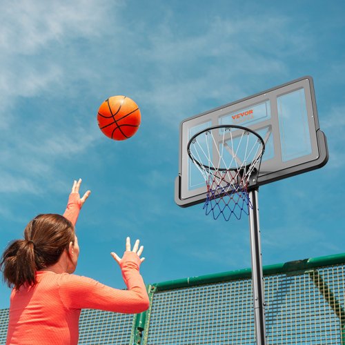 Basketball Hoop 4-10 ft Adjustable Height Portable Backboard System 44