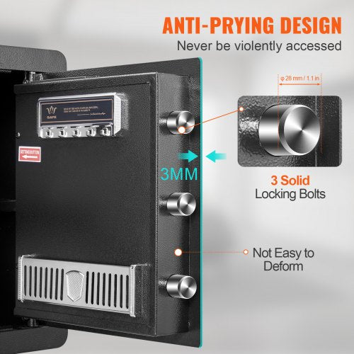 Safe 18 Cubic Feet Home Safe Steel Security Safe with Digital Keypad and 2 Keys