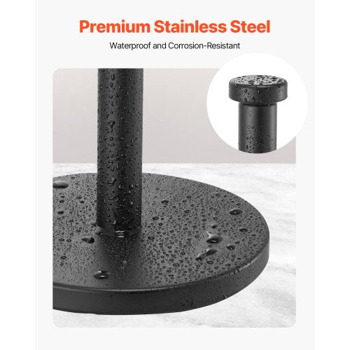 Paper Towel Holder Countertop Stainless Steel Kitchen Paper Towel Stand