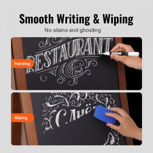 A Frame Chalkboard Sign DoubleSided Sidewalk Signs Freestanding Vintage