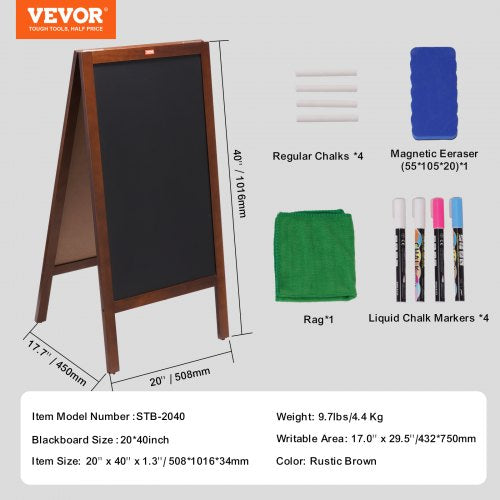 A Frame Chalkboard Sign DoubleSided Sidewalk Signs Freestanding Vintage