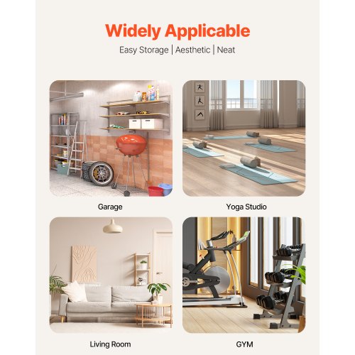 Yoga Mat Storage Rack Home Gym Workout Equipment Organizer Powder Coated