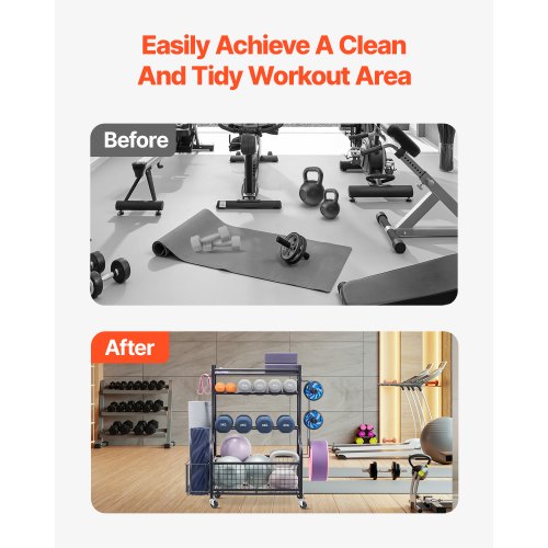 Yoga Mat Storage Rack Powder Coated Finish Steel Yoga Mat Holder Home Gym