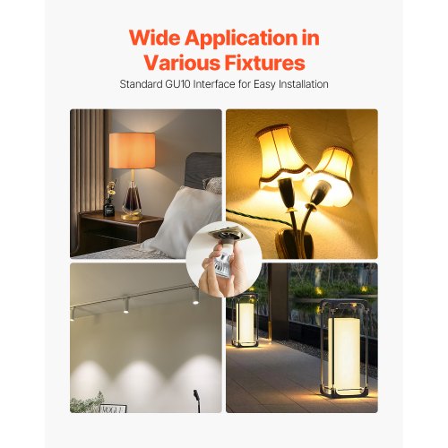 Halogen Light Bulbs MR16 GU10 Candle Warmer Lamp Bulb Dimmable 100130V
