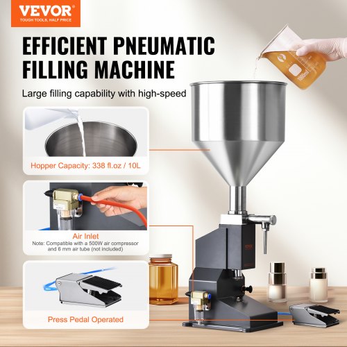 Pneumatic Paste Liquid Filling Machine 550ml Bottle Filler Bottle Filling