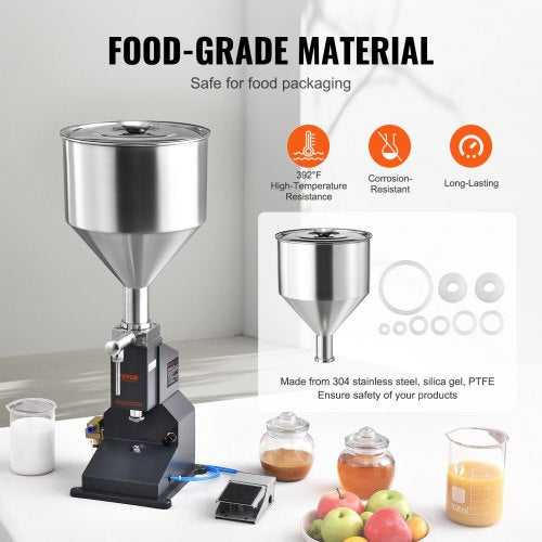 Pneumatic Paste Liquid Filling Machine 550ml Bottle Filler Bottle Filling