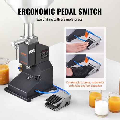 Pneumatic Paste Liquid Filling Machine 550ml Bottle Filler Bottle Filling
