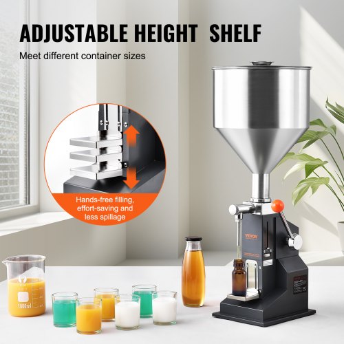 Manual Paste Liquid Filling Machine 550ml Bottle Filler Adjustable Bottle