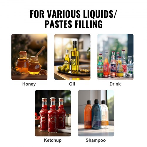 Manual Paste Liquid Filling Machine 550ml Bottle Filler Adjustable Bottle