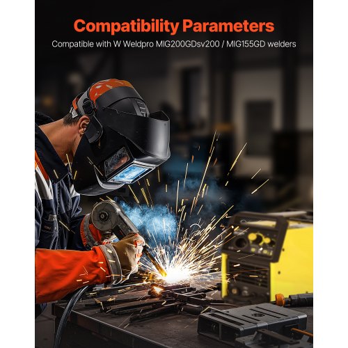 200Amp Spool Gun with 10FT Cable Compatible with W Weldpro MlG200GDsv200