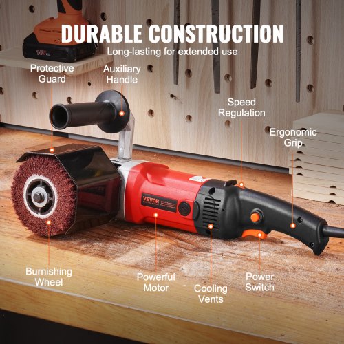 Burnishing Polishing Machine 1200W 6 Variable Speed Surface Conditioning