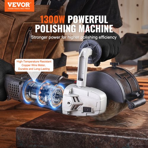 Burnishing Polishing Machine 1300W 6 Variable Speed Surface Conditioning