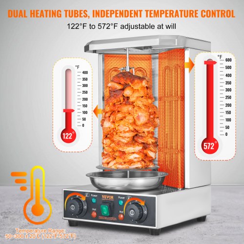 Shawarma Grill Machine 13 lbs Capacity Chicken Shawarma Cooker Machine