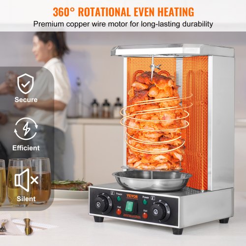 Shawarma Grill Machine 13 lbs Capacity Chicken Shawarma Cooker Machine