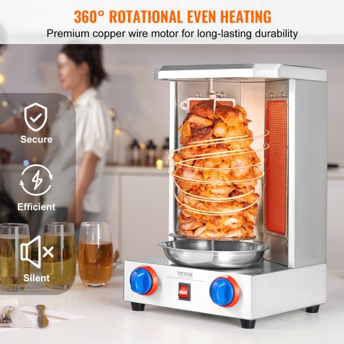 Shawarma Grill Machine 13 lbs Capacity Chicken Shawarma Cooker Machine