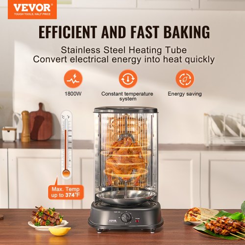 Shawarma Grill Machine Vertical Chicken Shawarma Cooker Machine Countertop