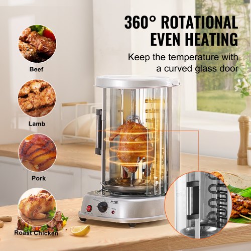 Shawarma Grill Machine Vertical Chicken Shawarma Cooker Machine Countertop