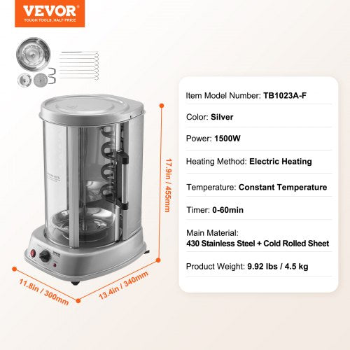 Shawarma Grill Machine Vertical Chicken Shawarma Cooker Machine Countertop