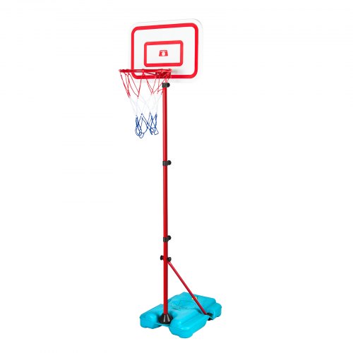 Kids Basketball Hoop Height Adjustable Portable Basketball Court with Fillable