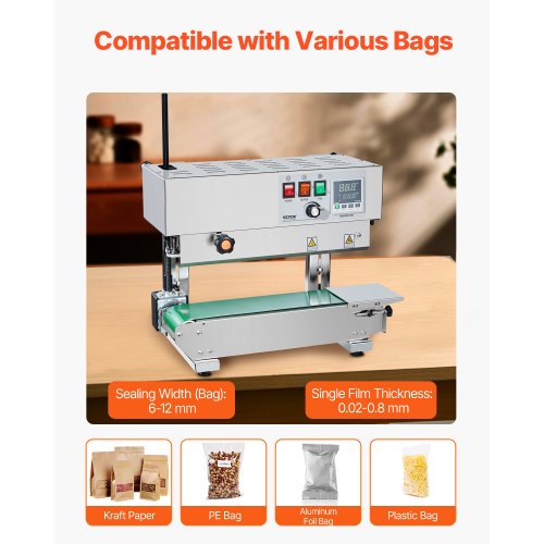 Continuous Bag Band Sealing Machine 024047 in612 mm Seal Width