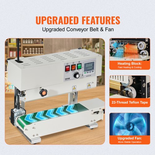 Continuous Bag Band Sealing Machine Vertical Band Sealer Carbon Steel – 245 MM